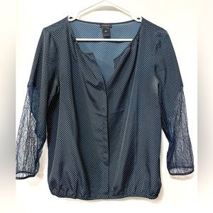 Ann Taylor Navy blouse
